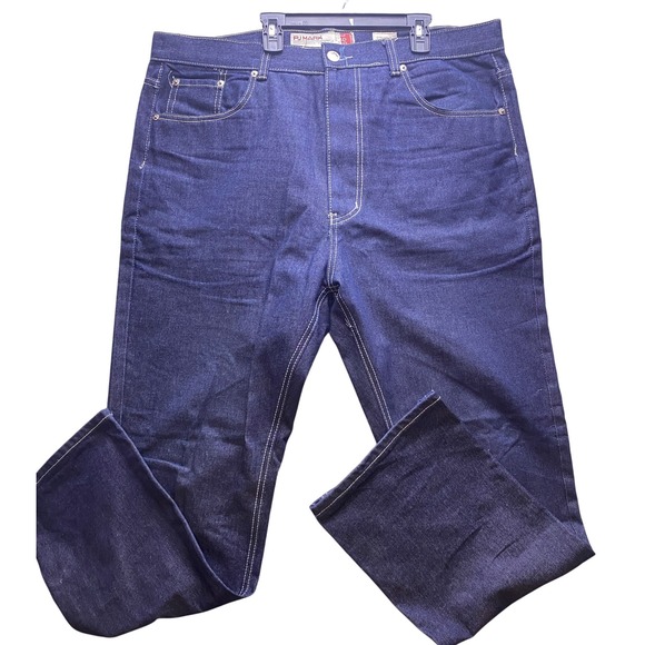 Vintage PJ Mark Jeans Men Size 42x32 Y2K Baggy Hip Hop Skate Wide Leg Streetwear - Picture 1 of 12